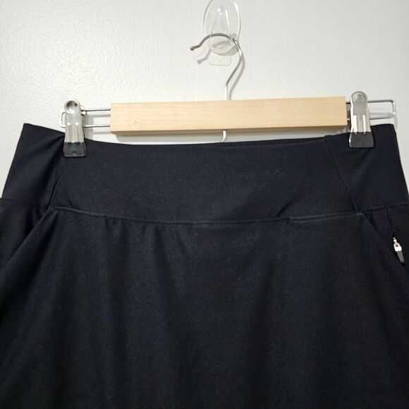 PrAna - Skirt Athletic Mini A Line Built-In Shorts Pockets - Size S - Black - Picture 4 of 8